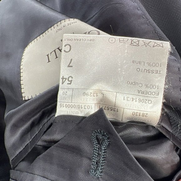 CANALI 1934 Traveler Water Resistant Blazer Jacket‎ Coat Wool Black ITALY 44 - Picture 14 of 14